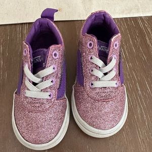 Sparkly toddler Van slip ons